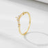 Geometric Zircon Sterling Silver Stacking Wedding Ring Lou
